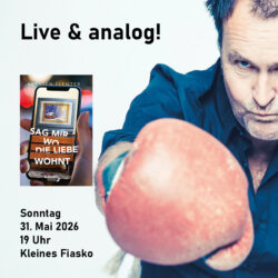 Kersten Flenter liest was vor! Live & analog.