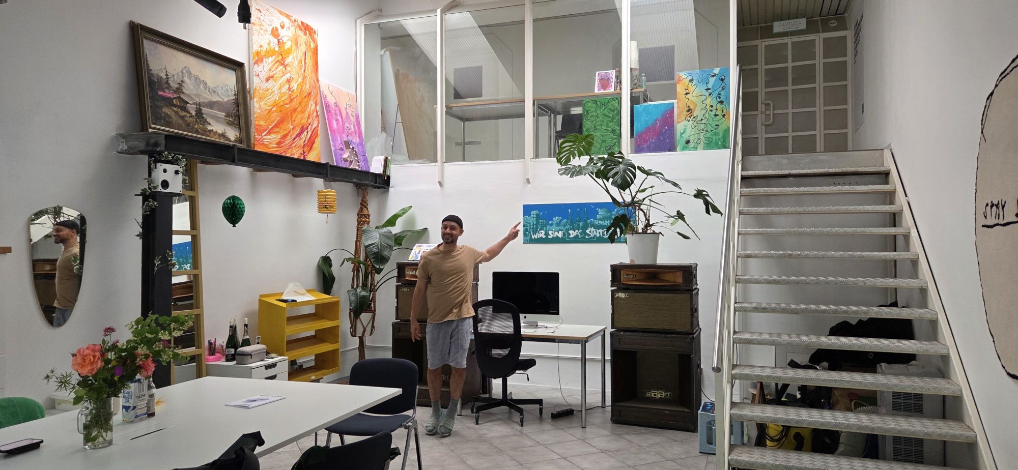 Lorenzo Pignataro im Mosaik, dem Ort für Kunst, Bewegung und Begegnung