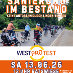 Fahrrad-Demo zum Kiezfest Limmer & Infostand beim Stadtteilfest "Lust auf Linden-Süd"