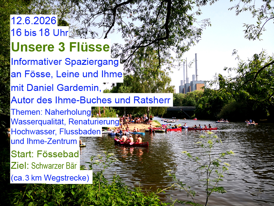 Unsere 3 Flüsse in Linden - Spaziergang durch Linden