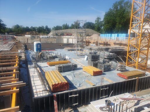 Großbaustelle - Basement des Fössebades Ende Juni 2026