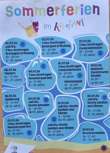 Kreofant_Programm Sommer 2026
