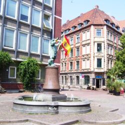 Sprudelnder Nachtwächterbrunnen im Jahr 2010