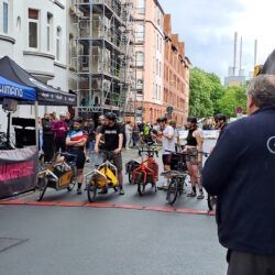 Hannover Crit Lastenräder am Start