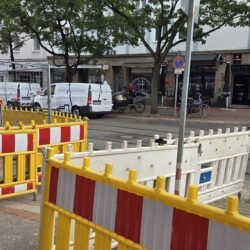 Baustelle Falkenstraße Einmündung Jacobsstraße