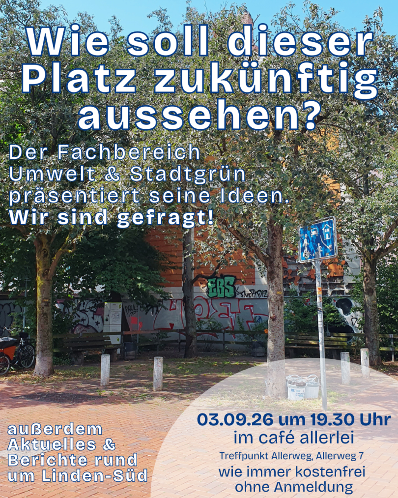 STF Linden-Süd: Gestaltung der Fläche an der Ecke Wesselstraße/Charlottenstraße