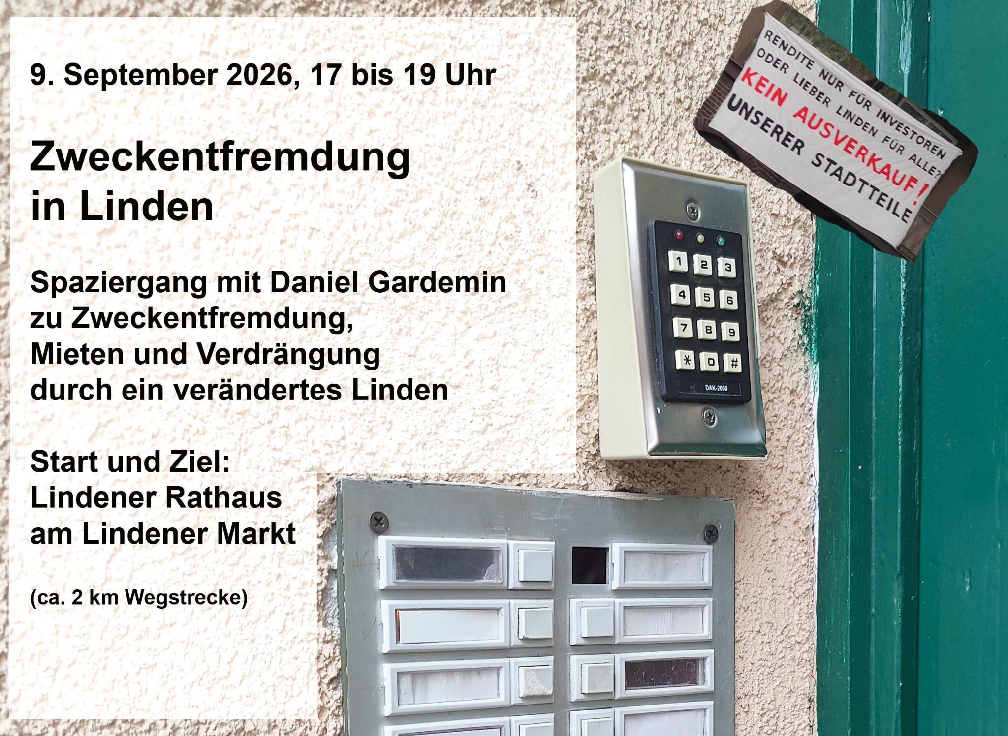 Wohnen und Zweckentfremdung - ein Spaziergang durch ein verändertes Linden