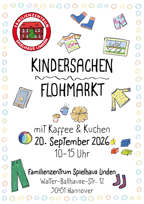 Kindersachen-Flohmarkt im Familienzentrum Spielhaus Linden