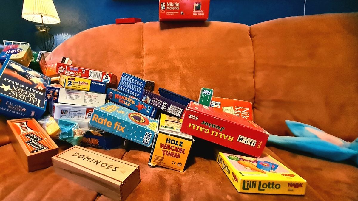 Nachhaltiger bring-und-buy-Spieleflohmarkt