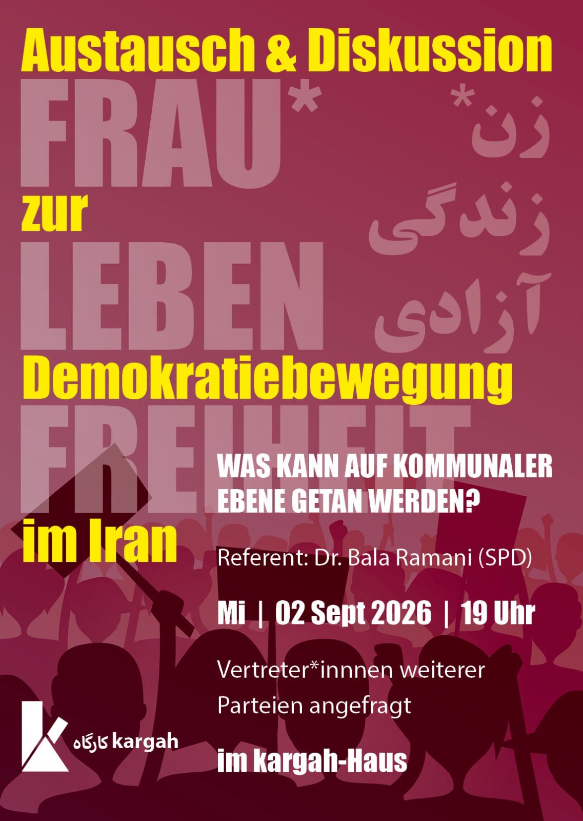 Solidarität mit der Demokratiebewegung im Iran