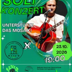 Solikonzert Maximilian Scheer im Mosaïk